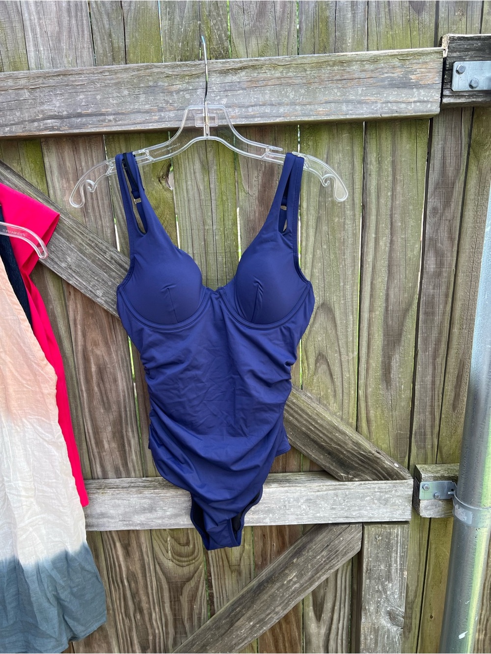 👗Cupshe Navy Blue One-Piece Swimsuit
